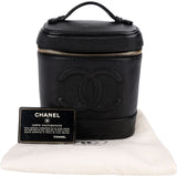 Chanel Caviar Leather CC Vanity Case Handbag