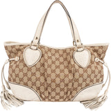 Gucci GG Monogram Twin Heart Tribecca Tassel Handbag