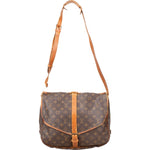 [🔄️B09 / F26] Louis Vuitton Monogram Canvas Saumur 30 Crossbody Bag - vintageandkickz
