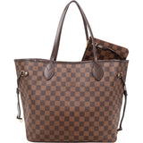 Louis Vuitton Monogram Damier Ebene Neverfull MM Shoulder Bag