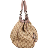 Gucci Monogram GG Canvas Sukey Hobo Handbag