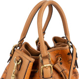 MCM Monogram Visetos Dessau Drawstring Bucket Handbag