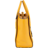 Céline Yellow Leather Luggage Handbag
