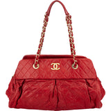 Chanel Quilted Iridescent Leather Iridescent Chic Bowler Shoulder Bag
