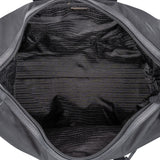 Prada Tessuto Nylon Saffiano Leather Duffle 50 Travel Bag