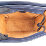 Céline Tricolor Grained and Calfskin Leather Luggage Handbag