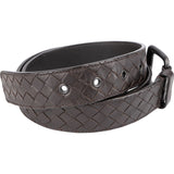 Bottega Veneta Brown Intrecciato Leather Belt (95)
