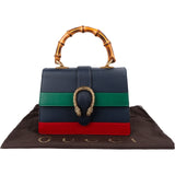 Gucci Multicolor Leather Dionysus Bamboo Top Handle Handbag