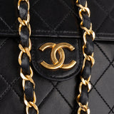 Chanel Quilted Lambskin Rectangular 24K Gold Single Flap Shoulder Bag