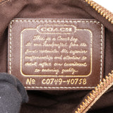 Coach Monogram Signature Stripe File Crossbody Bag