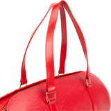 Louis Vuitton Red Epi Leather Soufflot Handbag