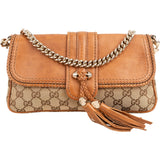 Gucci Monogram GG Canvas Marrakech Tassel Chain Shoulder Bag
