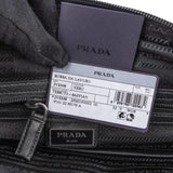 Prada Nylon Saffiano Leather Triangle Business Handbag