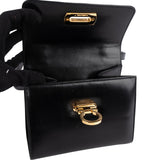 Salvatore Ferragamo Leather Gancini Mini Flap Crossbody Bag