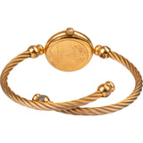 Gucci Gold Tone 2047L Rope Bangle Woman Watch