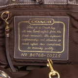 Coach Monogram Signature Stripe Tote Shoulder Bag