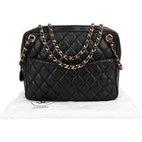 Chanel Quilted Lambskin CC Camera Crossbody Bag