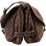 Louis Vuitton Monogram Mini Lin Canvas Saumur 30 Crossbody Bag