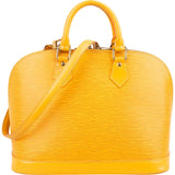 Louis Vuitton Yellow Epi Leather Alma PM Handbag