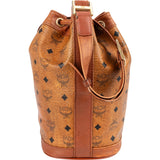 MCM Monogram Visetos Drawstring Bucket Crossbody Bag