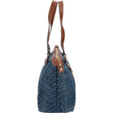 Gucci Monogram GG Denim Tote Abbey Handbag
