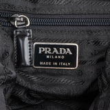 Prada Black Tessuto Nylon Triangle Backpack