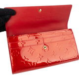 Louis Vuitton Monogram Vernis Leather Sarah Wallet