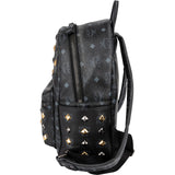 MCM Monogram Visetos Black Stark Bebe Boo Backpack