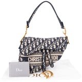 Christian Dior Oblique Trotter Monogram Jacquard Saddle Shoulder Bag