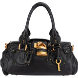 Chloé Black Leather Paddington Handbag