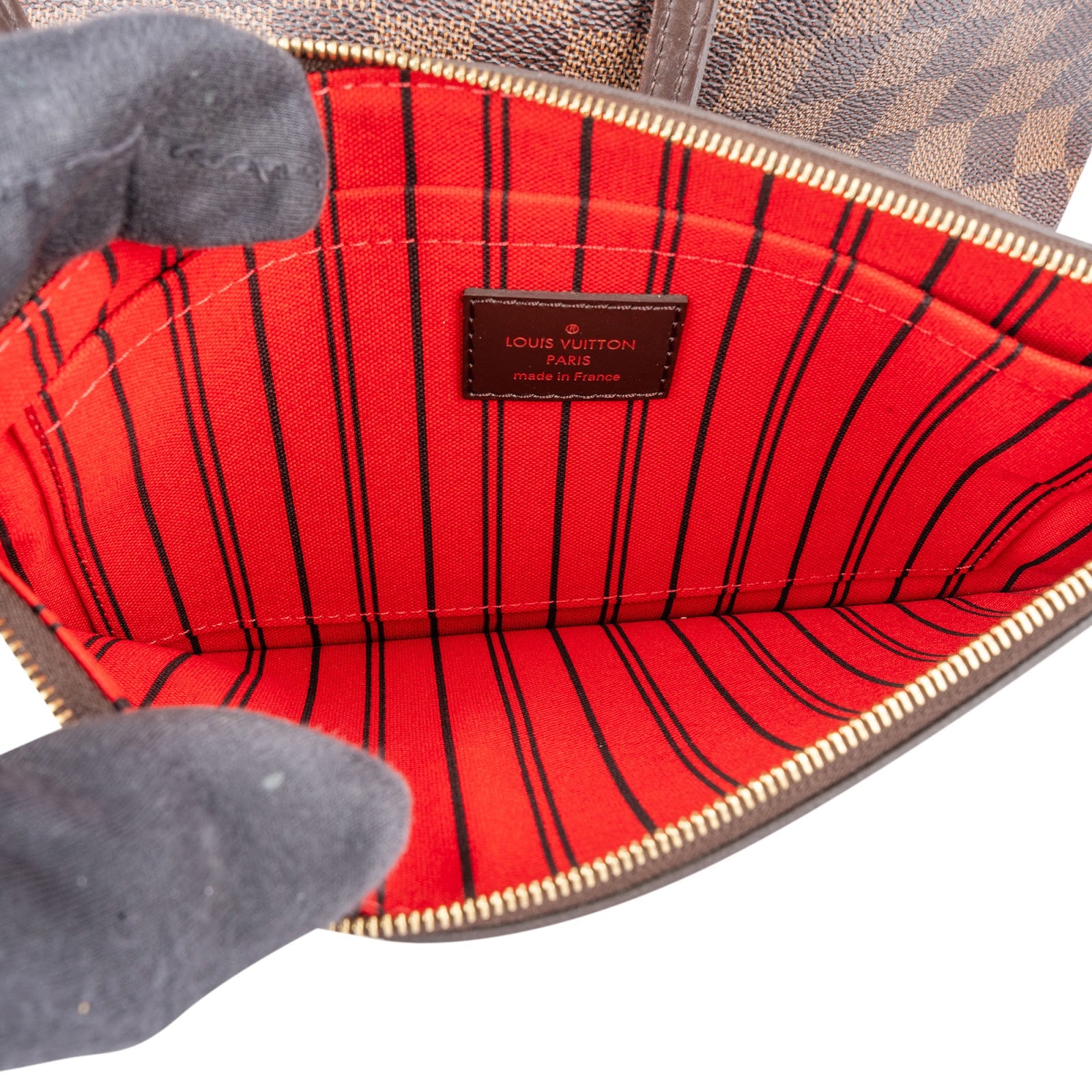 [🔄️B08 / F36] Louis Vuitton Monogram Damier Ebene Canvas Neverfull MM Shoulder Bag - vintageandkickz