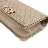 Chanel Caviar Leather Medium Boy Shoulder Bag