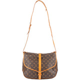Louis Vuitton Monogram Canvas Saumur 35 Crossbody Bag - vintageandkickz