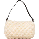 [🔄️B09 / F18] Fendi Multicolor Leather Wool Knit Baguette Shoulder Bag - vintageandkickz