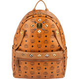 MCM Monogram Visetos  Studded 2 in 1 Bag Backpack