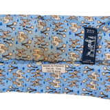 Hermès Elephant & Horse Print Silk Tie Krawatte