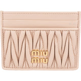 Miu Miu Nappa Leather Matelassé Card Holder
