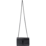 Saint Laurent Grain De Poudre Leather Kate Chain Crossbody Bag