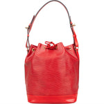 Louis Vuitton Red Epi Leather Sac Noé Grande Shoulder Bag - vintageandkickz