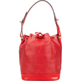 Louis Vuitton Red Epi Leather Sac Noé Grande Shoulder Bag - vintageandkickz