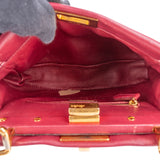 Fendi Leather Peekaboo Mini Handbag