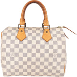 Louis Vuitton Monogram Damier Azur Speedy 25 Handbag