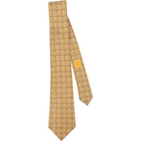 Hermès Geometric Printed Pattern Mosaik Silk Tie Krawatte