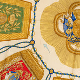Hermès Soie et Canons Silk Carre 90 Scarf Tuch