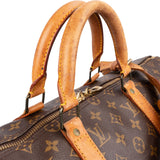 Louis Vuitton Monogram Canvas Keepall 50 Bandoulière Travel Bag