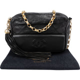Chanel Quilted Lambskin Tassel Camera Crossbody Bag