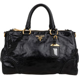 Prada Vitello Shine Leather Bauletto Handbag