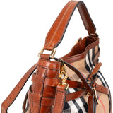 Burberry Nova-Check Monogram Belt Knight Handbag