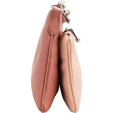 Miu Miu Grained Leather Double Zip Crossbody Bag