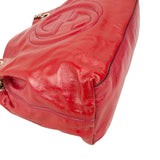 Gucci Patent Leather Soho Chain Tote Crossbody Bag